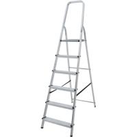 Стремянка алюмин 6 ступ. вес 4,4 кг, раб. высота 3,25 м, грузоподъемность 150 кг.  Новая высота