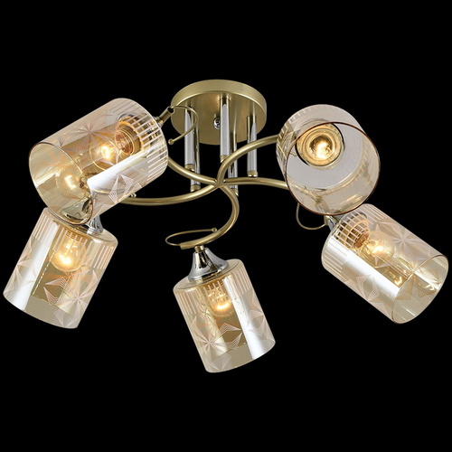 Люстра потолочная 11382-0.3-05B GOLD+CR