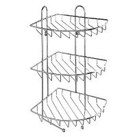 MILARDO. Полка трехъярусная угловая с крючками 110WC30M44