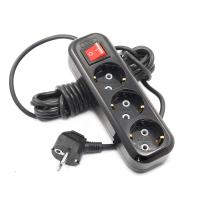 Сетевой удл-ль черный LUX У3-ЕВК 3 5 м. с выкл., с з к 250В 16А