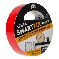 Лента монтажная сверхсильная 25мм 3м, прозрачная, SmartFix HEAVY (SFV2530T)  W-CON