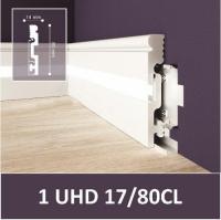 Плинтус UHD 17 80 Белый под покраску (2м)