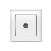 Розетка  TV 1-м. СП "БРИЛЛИАНТ" бел.