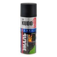 Аэроз. эмаль термостойкая для мангалов до 650 С чёрная матовая KUDO