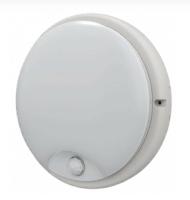 Светильник светодиодный ДБП-12w с датчиком 6500К 800Лм IP54 круглый пластиковый белый IEK