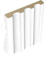 Наличник фигурный дуб фактурный белый 2130х10х70