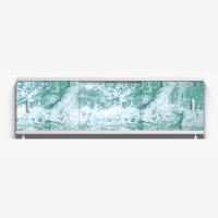 Экран для ванной 1,7 м ОПТИМА пластик нежно зел. мрамор-12.