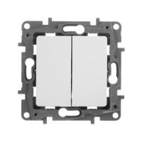 Выключатель 2кл СП ETIKA винт белая 672202