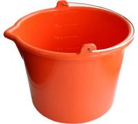 Ведро для красок и смесей 12л, ударопрочное, серия  PROFI  (10) Декор