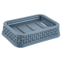 Мыльница ТЕМНЫЙ КАМЕНЬ Plast Team Stone 130 90 30мм  PT134610026