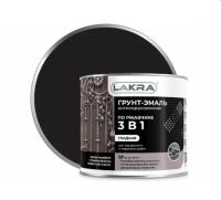 Грунт-эмаль 3в1 черный 1,7кг Лакра
