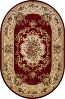 Ковер Merinos OLYMPOS D057 OVAL RED 0,8*1,5 м