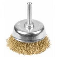 Щетка чашечная для дрели, 63мм, витая стальная латунированная проволока 0,3мм   STAYER