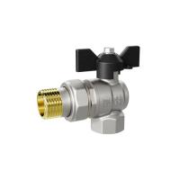 ,Кран шаровой со сгоном угловой 1/2'' бабочка LD PRIDE