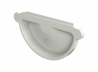 Заглушка жёлоба водосток ПВХ (белый) ТЕХНОНИКОЛЬ