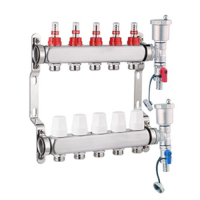 \Коллекторный блок с расходомерами из нерж.стали 5 выхода ZEGOR