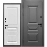 Дверь входная метал. LUXOR Termo Классика MP 860 2050 L (Муар 7024 Сатин белый)