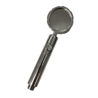 Лейка для душа ABS-пластик с турбо вентилятором кнопка STOP AKs-223 AquaKratos в коробке