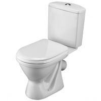 Унитаз-компакт  АЛЬКОР сиденье полипропилен, косой выпуск SANTEK