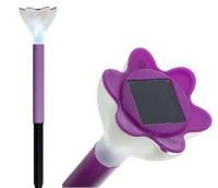 Светильник садово-парковый Crocus Purple (USL-C-417) "Фиолетовый крокус", пластик, 30,5см Uniel