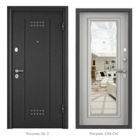 Дверь входная метал. TOREX DELTA PRO MP 860*2050 R (Т.сер.букле,DL-2,листв.бел,СК6-СМ,хром.к,)