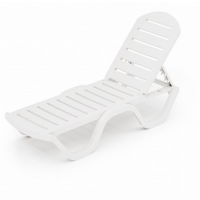 Шезлонг  Солярис  (белый) М8861 (неразборный)