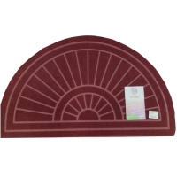 .Коврик придверный грязезащитный 0,43 0,73 м  Лучи  Винный