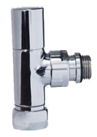 Вентиль запорный угловой 3 4 1 2 г ш хром.