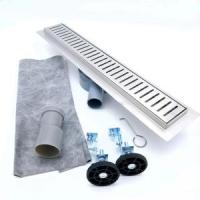 Трап-лоток TIM гориз 70х700мм СУХОЙ+ решетка с ФЛАНЦЕМ свобод вращения