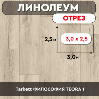 /линолеум Tarkett ФИЛОСОФИЯ TEORA 1 ОТРЕЗ 3м*2,5м