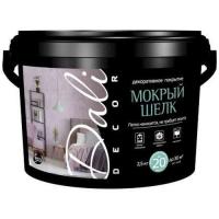 Штукатурка декоративная Мокрый шелк белый перламутровый 2,5кг Dali Decor