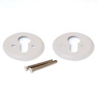 Накладка на евроцилиндр 016(50мм) белая