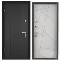 Дверь входная метал.  TOREX  DELTA PRO MP 860 2050 L (Т.сер.букле,RGSO,бет.изв,D6-26,черн квадр нак)