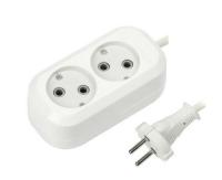 Удлинитель сетевой 1-2.SALE ПВС 2х1 2*5м 10А (корпус АБС-пластик) E1М 860456