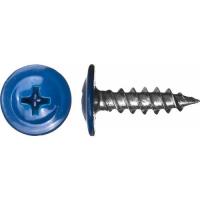 Саморез пресшайба острая 4,2 25 синий (5005) (160)
