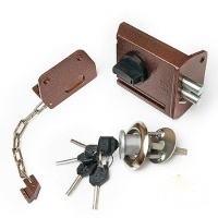 Замок накладной Рязань ЗНД-1А-К  20  с цеп.86800 Л А