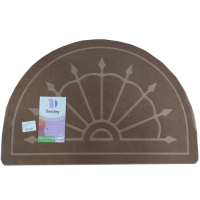 .Коврик придверный грязезащитный 0,4 0,6 м  Копья  Молочный шоколад