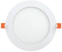 Светильник влагозащитный светодиодный 1606 ДВО-12w  6500К  IP20 круглый пластик. белый IEK