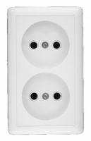 \Розетка 2-мест. откр. уст. без з/к RA 16-237-Б