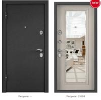 Дверь стальная "ТОРЭКС" Х7 PRO MP 950*2050 левая (ПВХ Дуб белый матовый, СК6М, хром кругл, НАКЛ, -)