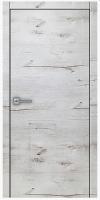 .Дверь межкомнатная КАРДА R-1 600*2000 Дуб арктика Черная кромка