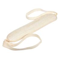 Мочалка из люфы, лента с х б ручками, овальная  Банные штучки  (30)