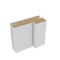 Стойка дверная ALBERO с уплотнителем телескопическая 70*32*2070 Vinyl Платина