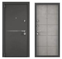 Дверь стальная  ТОРЭКС  SUPER OMEGA 100 950 2050 левая (Колор гриджио RP-10, Бетон серый SO-НТ-1)