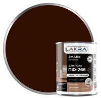 Эмаль ПФ-266 красно-кор 1 кг.  ЛАКРА