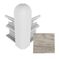 406 Угол наружный Комфорт КЛАССИК Софт 80мм Дуб серый