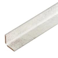 ,Уголок универсальный МДФ Бетон белый 2620*25*25мм Абсолют