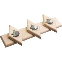 Вешалка 33 13, 3 железных крючка-клён  Банные штучки  (4)