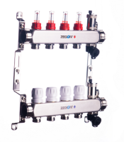 \Коллекторный блок с расходомерами из нерж.стали 4 выхода ZEGOR