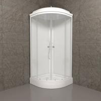 Душевая кабина  Экстра  88 88 А полукруг, низ. подд., Белый (7 мест+сифон D50мм)